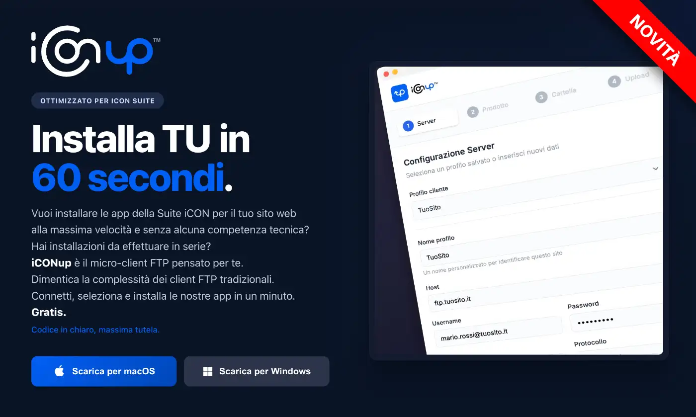 iCONup - Installa senza stress